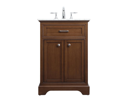 24 in. Single Bathroom Vanity Set in Teak - BC1502435TK