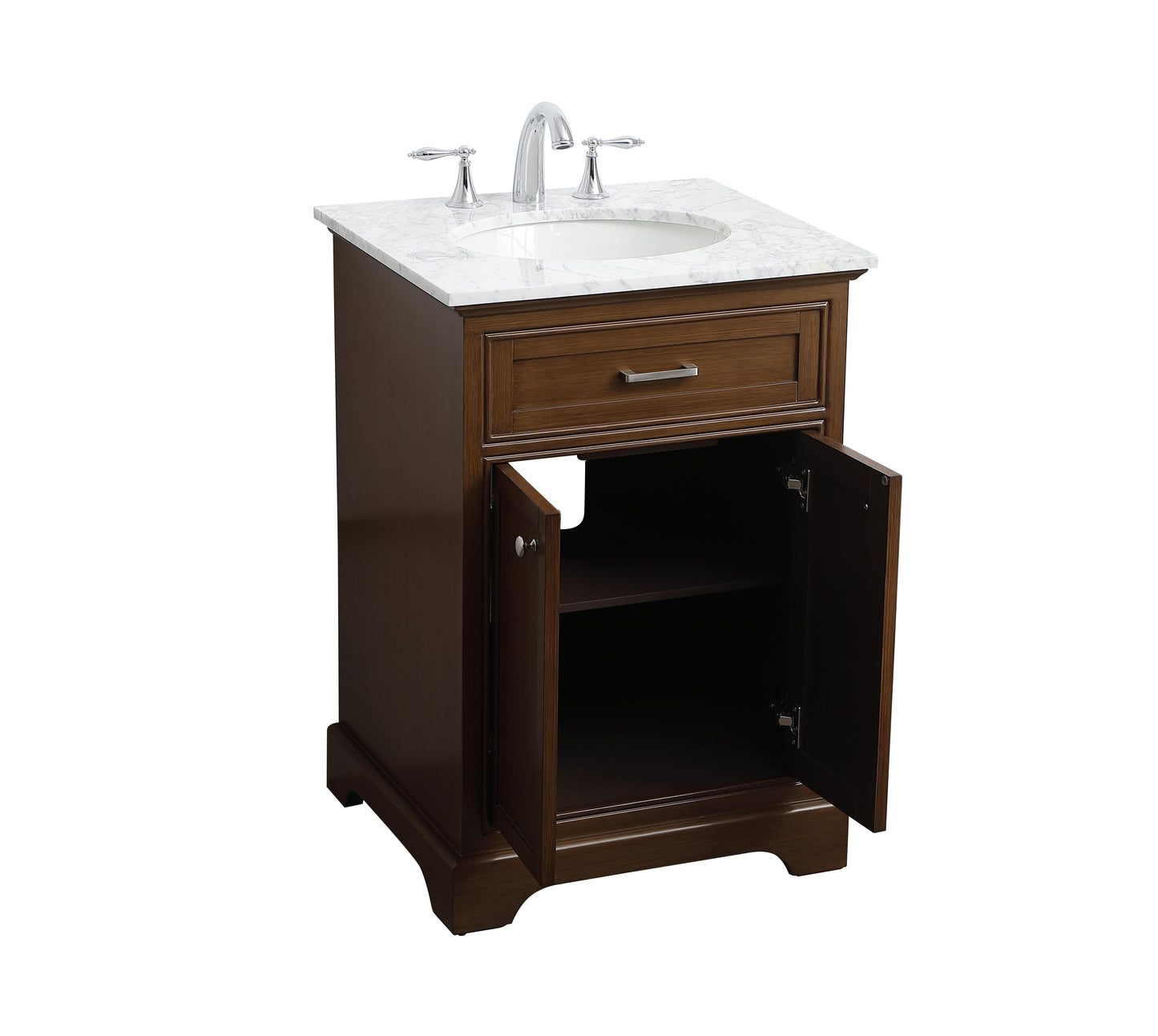 24 in. Single Bathroom Vanity Set in Teak - BC1502435TK