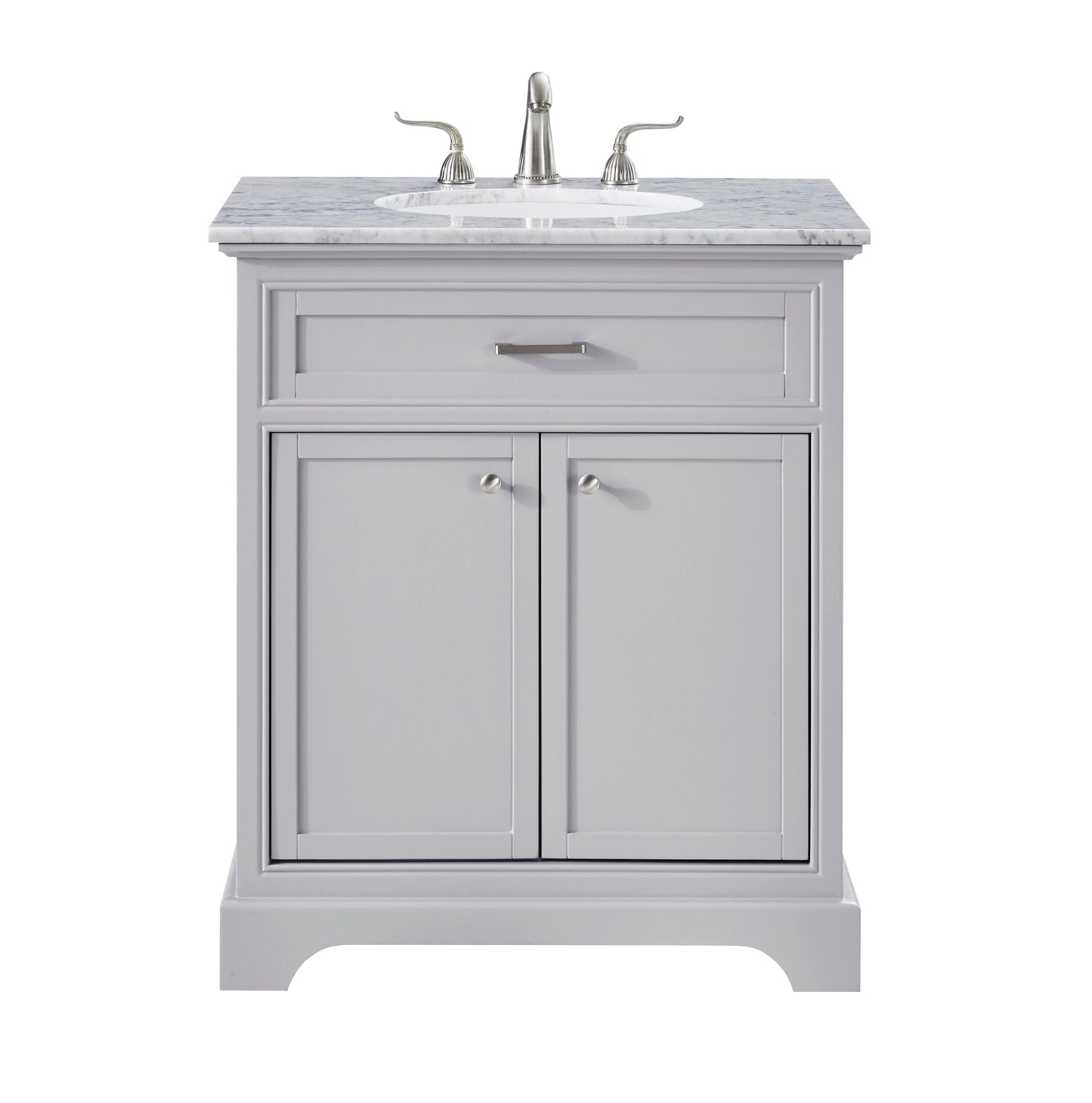 30 in. Single Bathroom Vanity Set in Light Grey - BC1503035GR