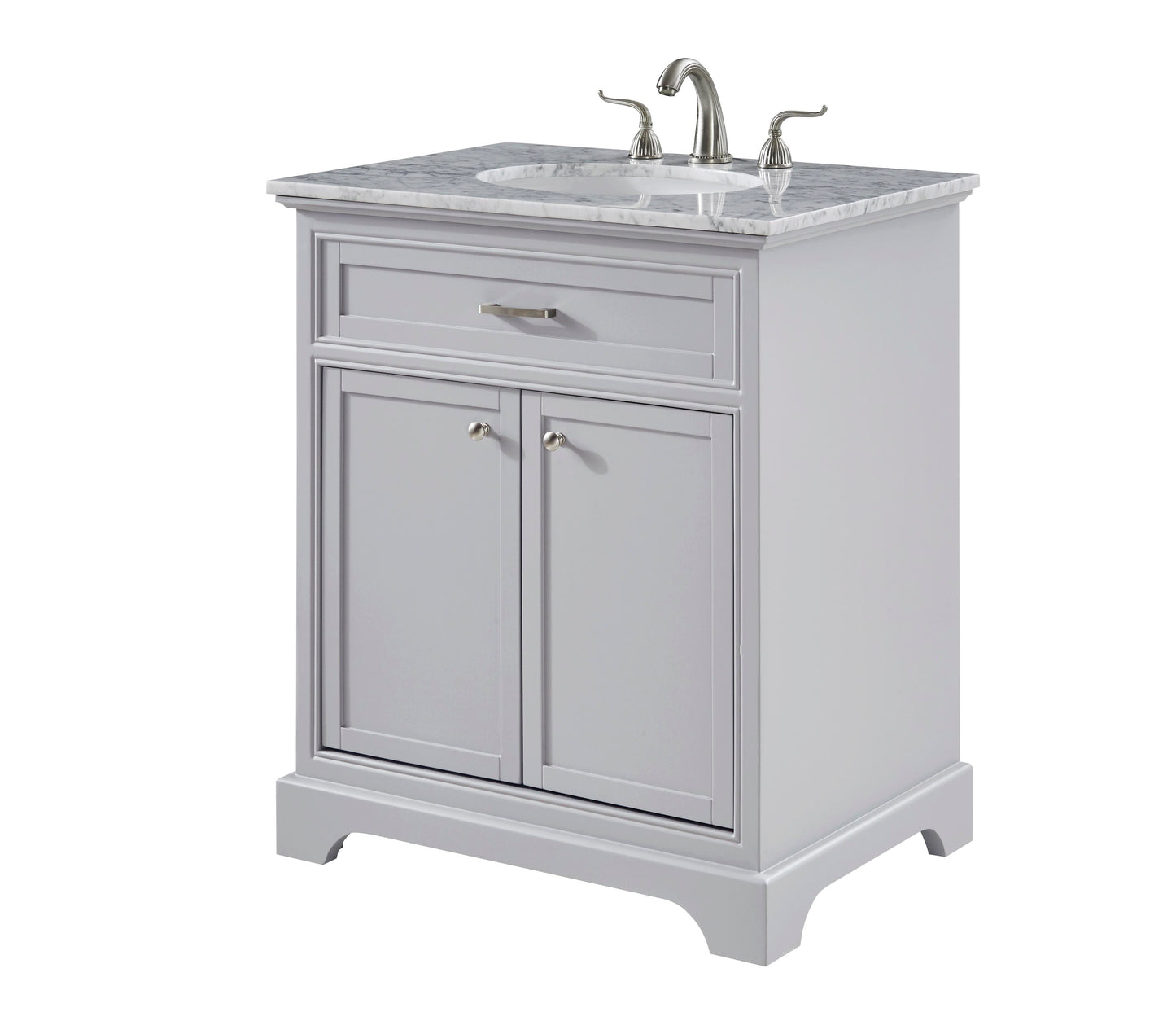 30 in. Single Bathroom Vanity Set in Light Grey - BC1503035GR