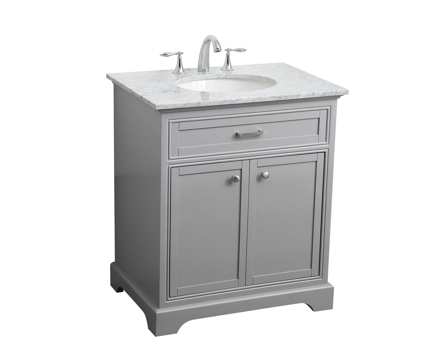 30 in. Single Bathroom Vanity Set in Light Grey - BC1503035GR