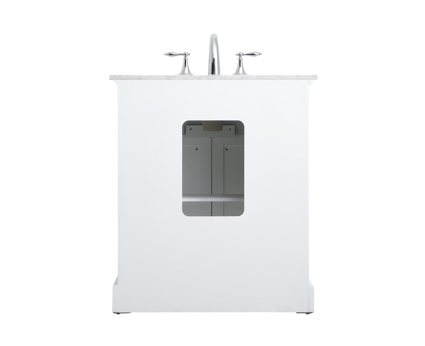 30 in. Single Bathroom Vanity Set in White - BC1503035WH