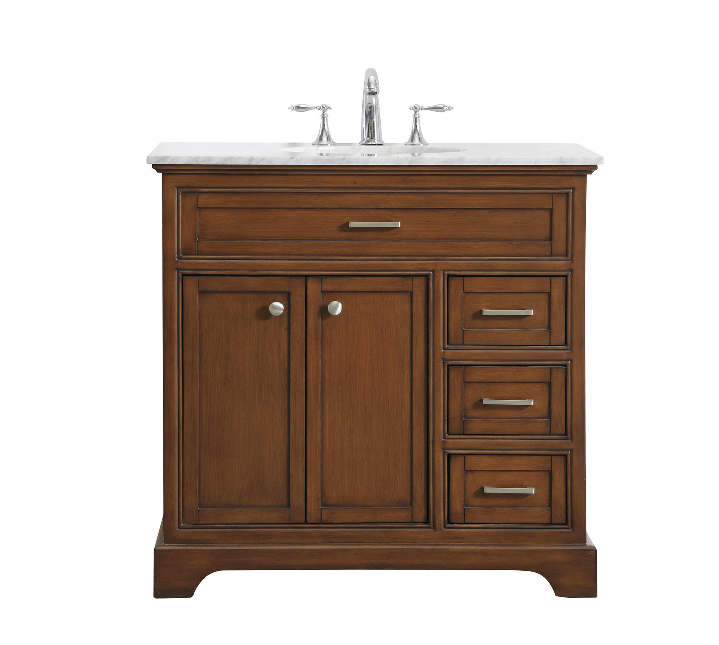 36 in. Single Bathroom Vanity Set in Teak - BC1503635TK