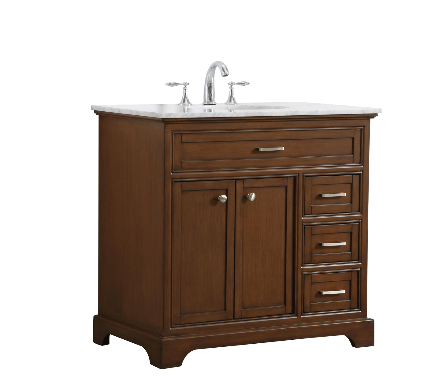 36 in. Single Bathroom Vanity Set in Teak - BC1503635TK