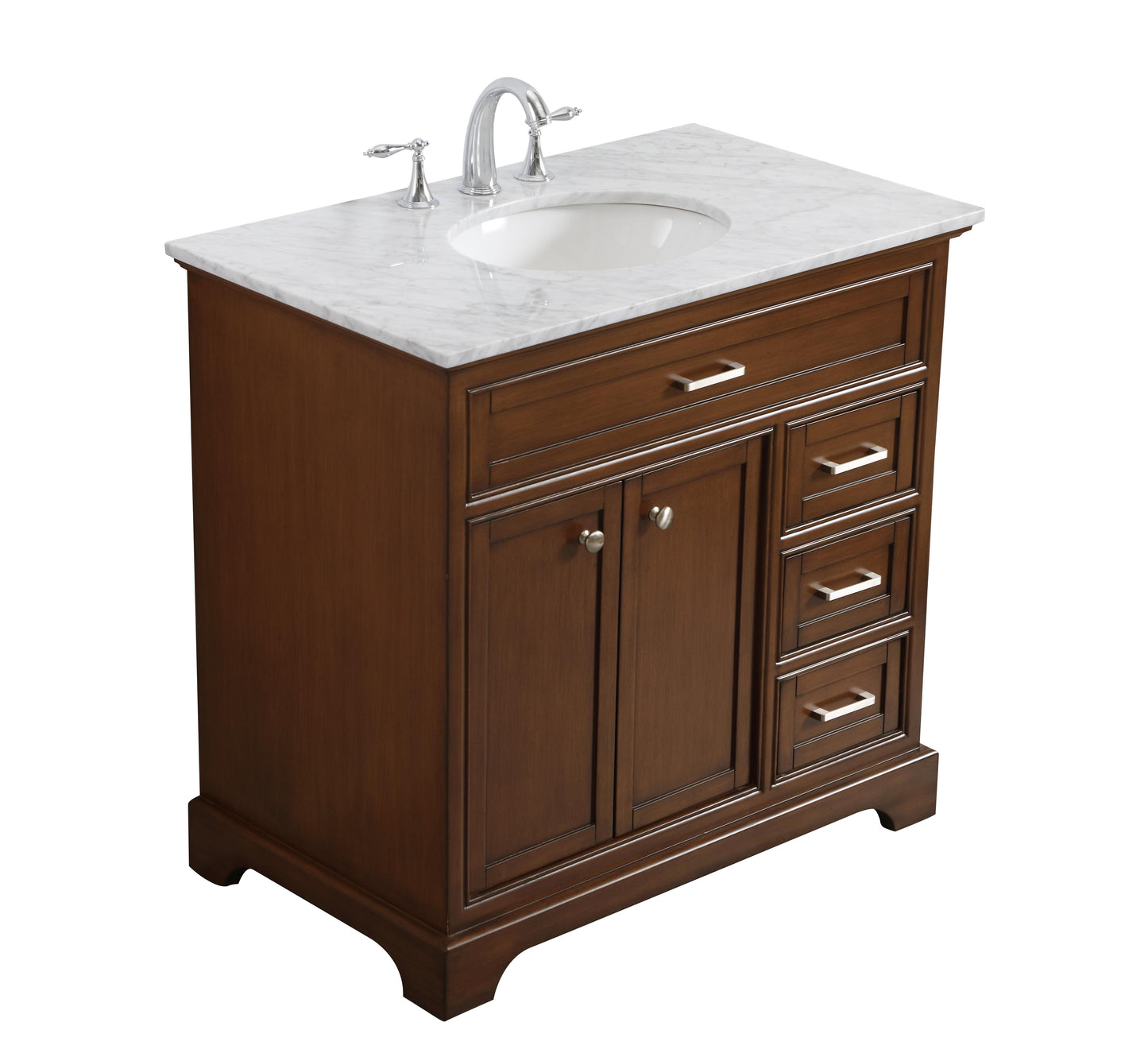 36 in. Single Bathroom Vanity Set in Teak - BC1503635TK