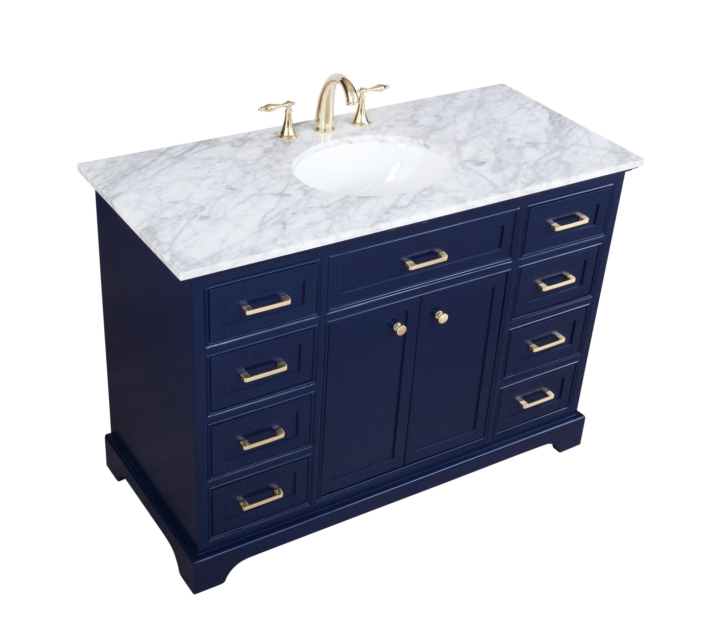 48 inch Single Bathroom Vanity in Blue - BC1504835BL