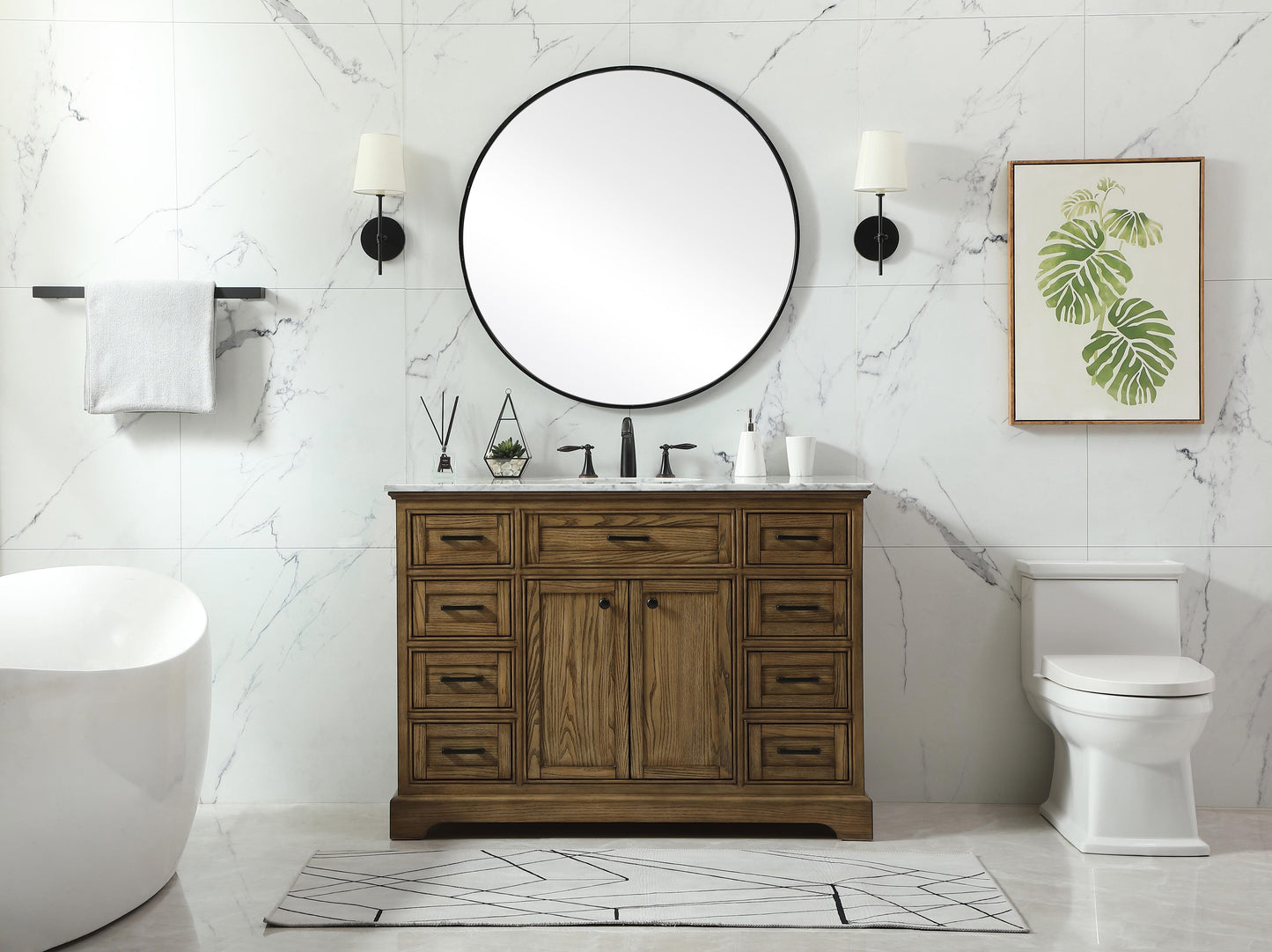 48 inch Single Bathroom Vanity in Driftwood - BC1504835DW