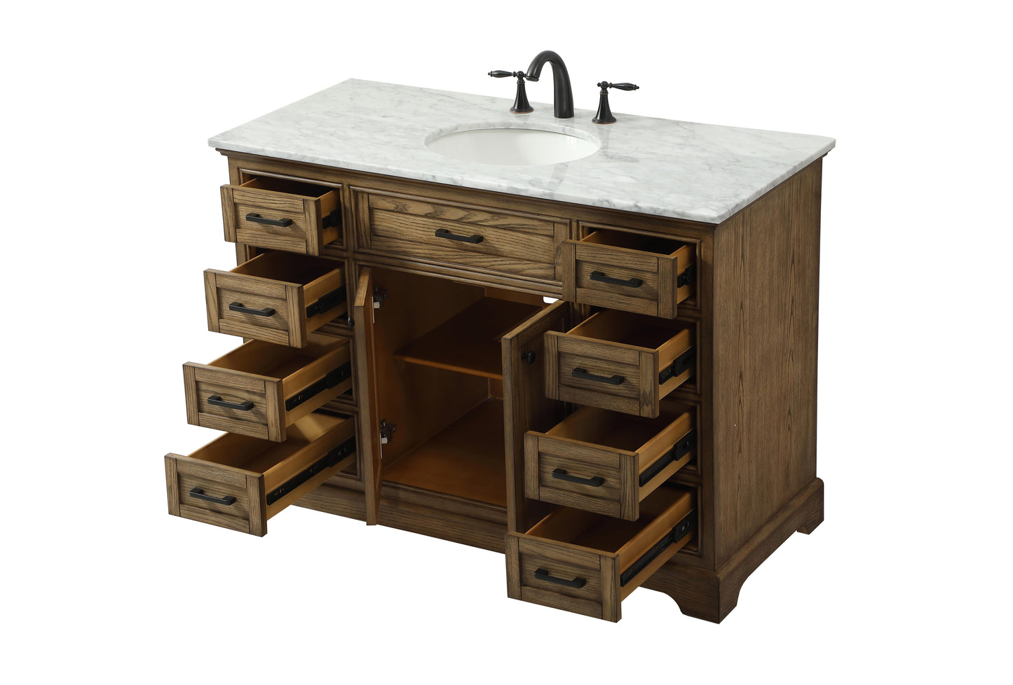 48 inch Single Bathroom Vanity in Driftwood - BC1504835DW