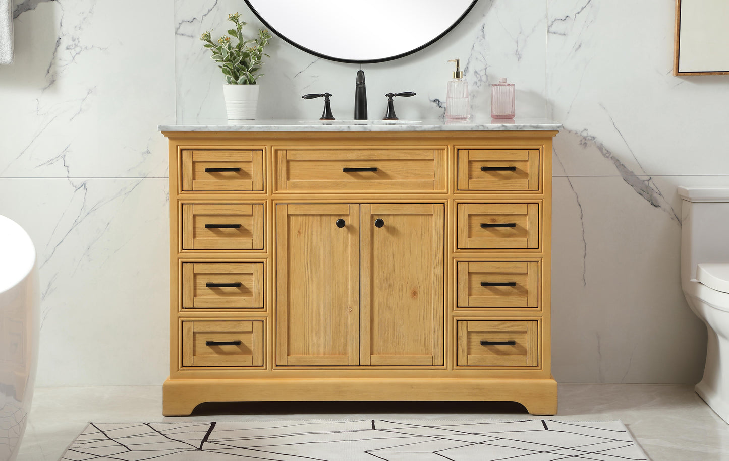 48 inch Single Bathroom Vanity in Natural Wood - BC1504835NW