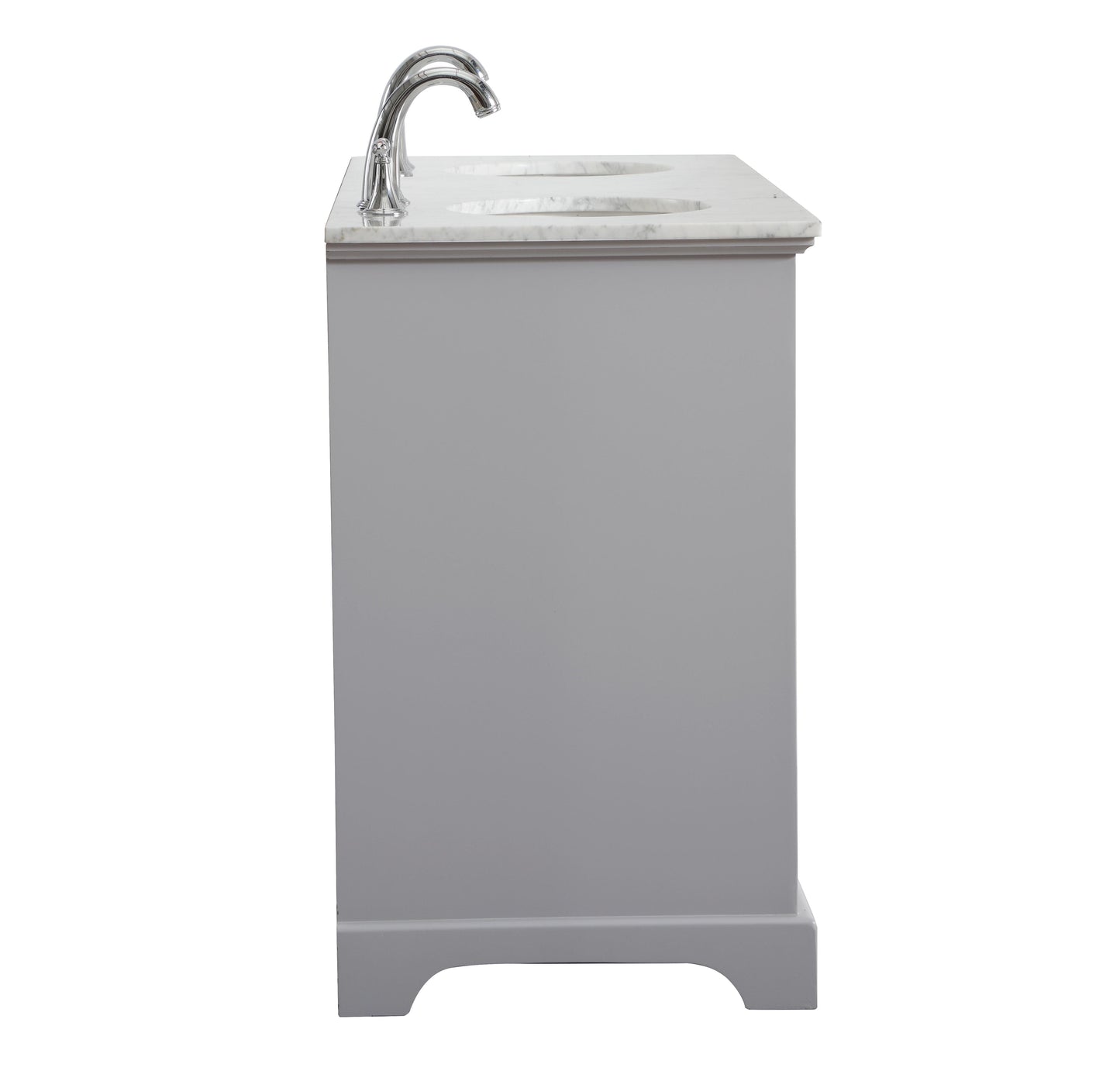 60 in. Double Bathroom Vanity Set in Light Grey - BC150D6035GR