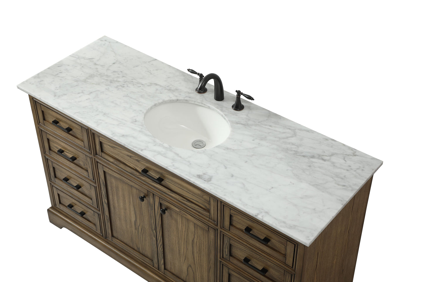 60 inch Single Bathroom Vanity in Driftwood - BC1506035DW