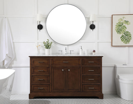 60 inch Single Bathroom Vanity in Teak - BC1506035TK