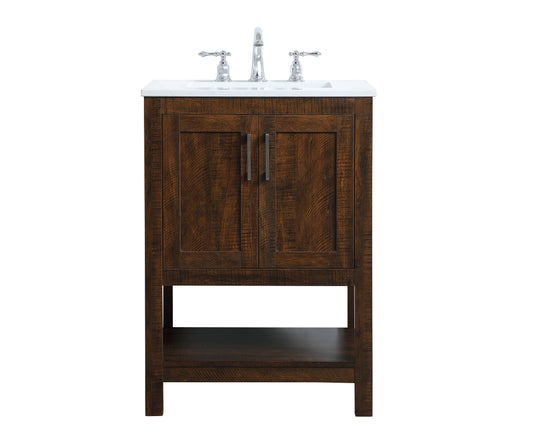 24 inch Single Bathroom Vanity in Espresso - BC1602434EX