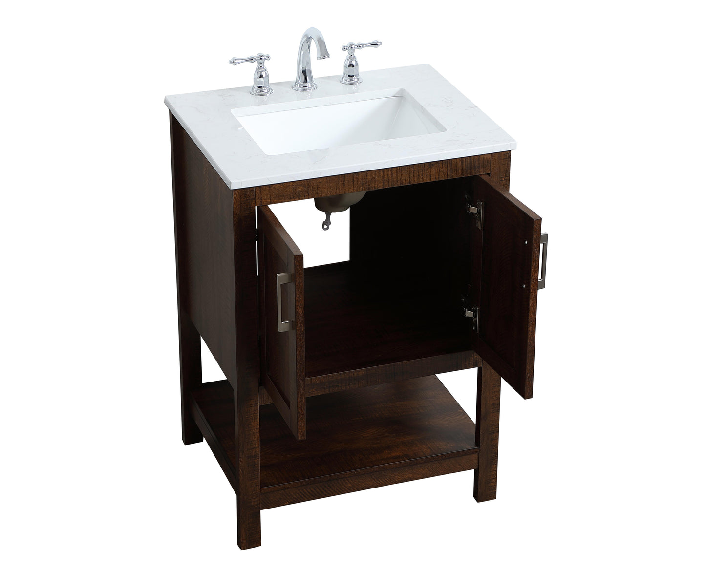 24 inch Single Bathroom Vanity in Espresso - BC1602434EX