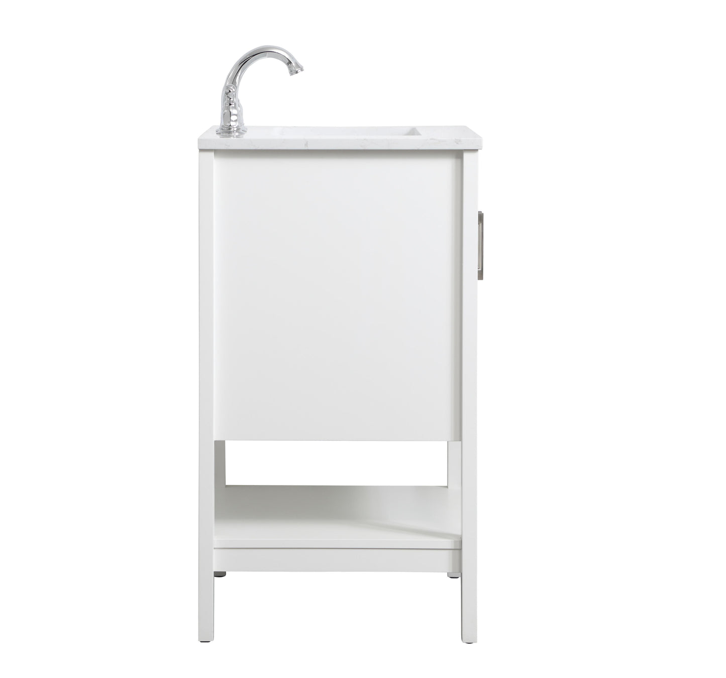 24 inch Single Bathroom Vanity in White - BC1602434WH