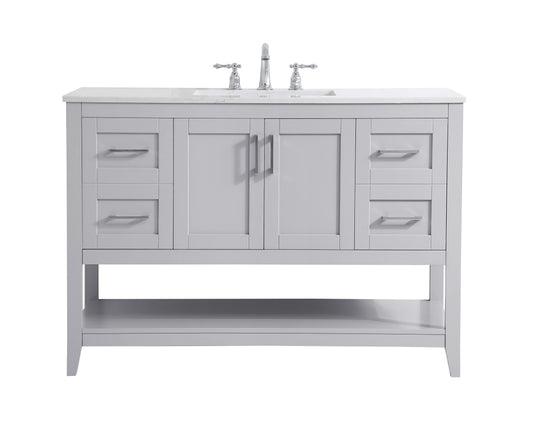 48 inch Single Bathroom Vanity in Grey - BC1604834GR