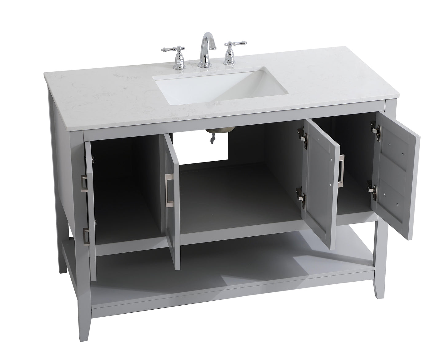 48 inch Single Bathroom Vanity in Grey - BC1604834GR