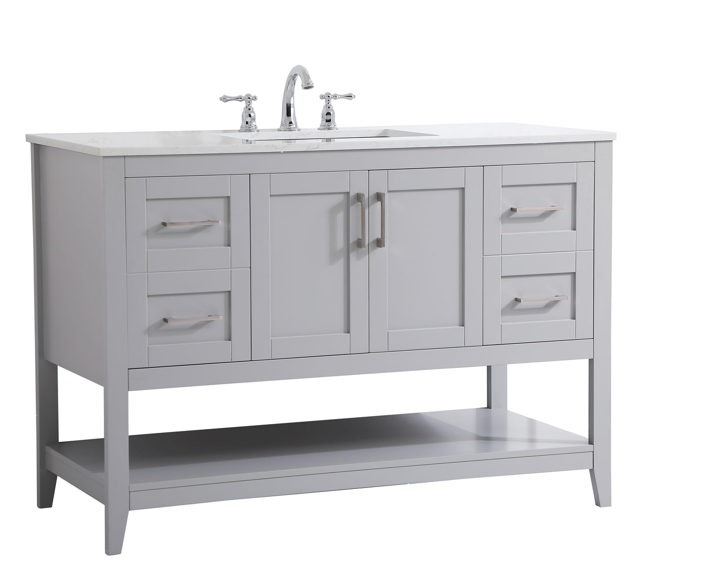 48 inch Single Bathroom Vanity in Grey - BC1604834GR