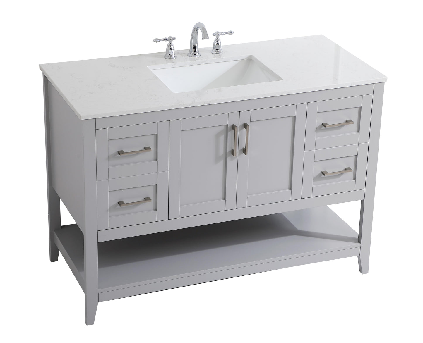 48 inch Single Bathroom Vanity in Grey - BC1604834GR