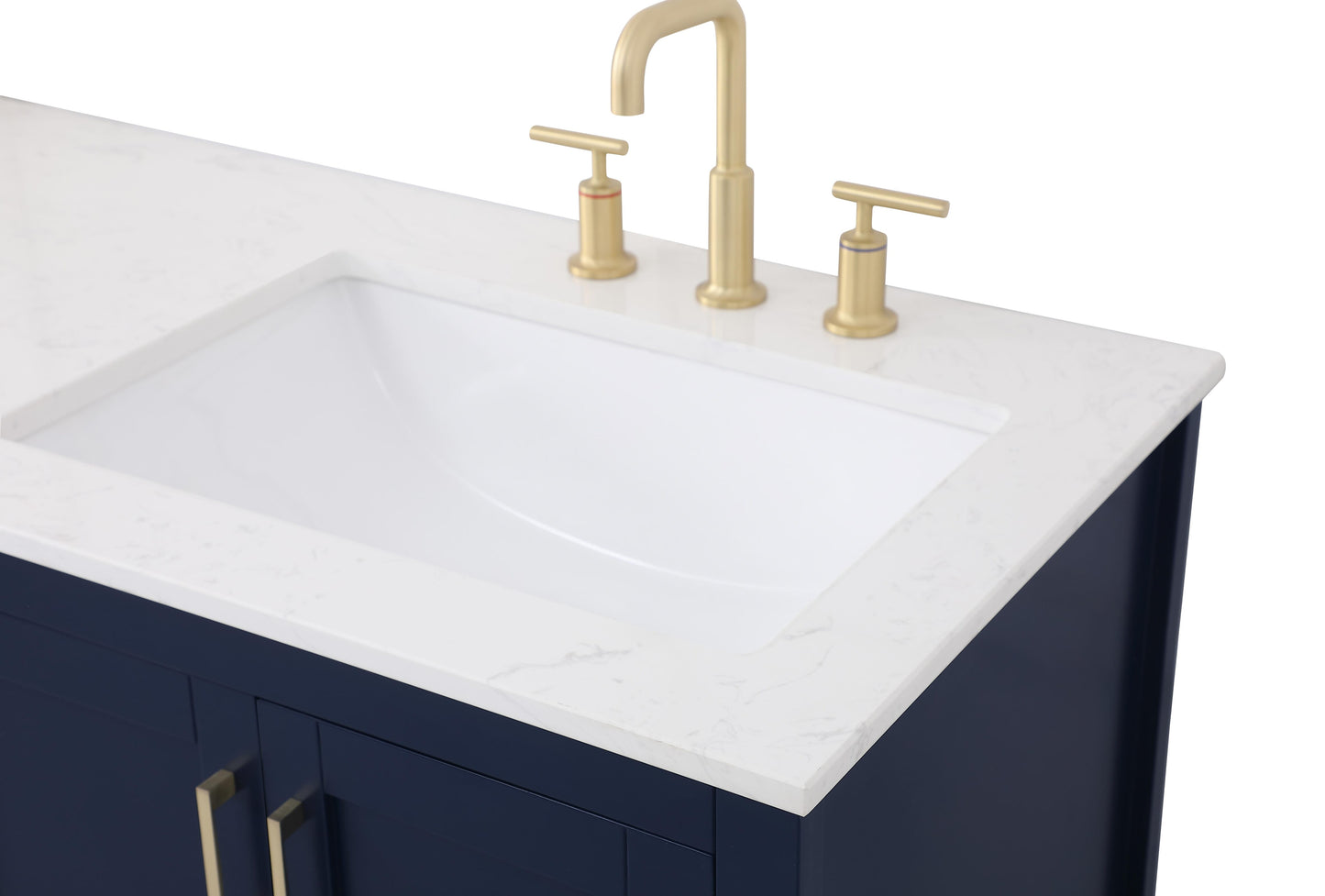 60 inch Double Bathroom Vanity in Blue - BC160D6034BL