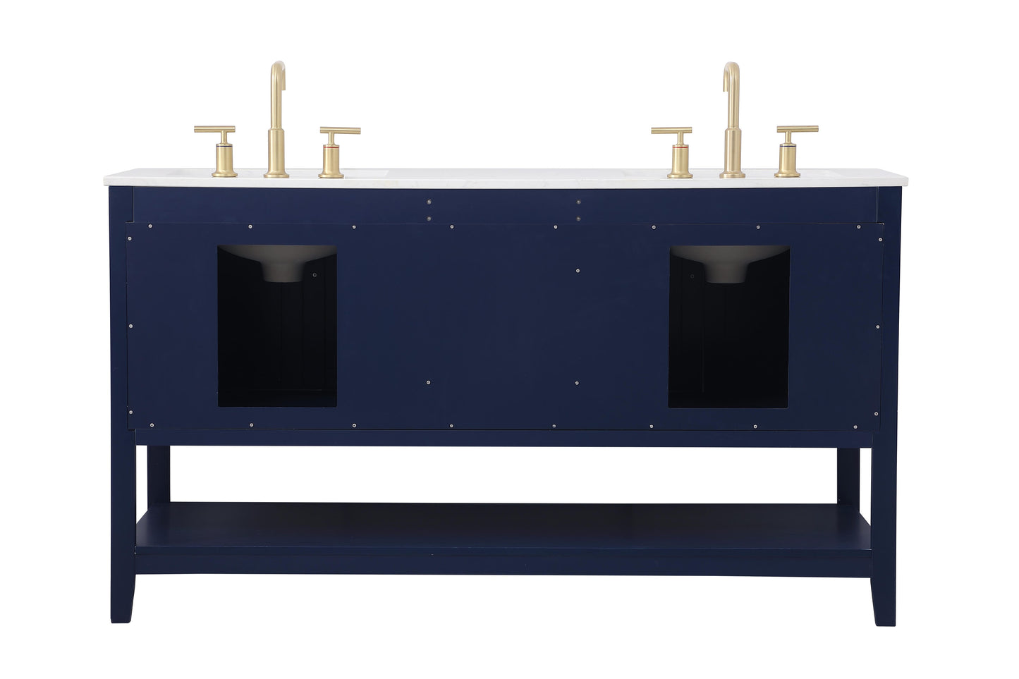 60 inch Double Bathroom Vanity in Blue - BC160D6034BL