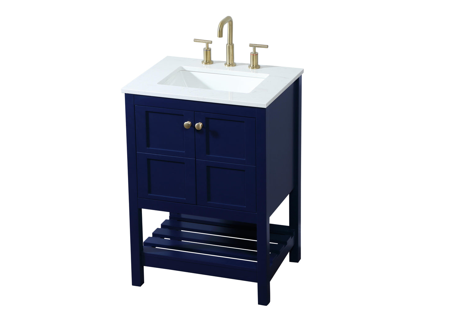 24 inch Single Bathroom Vanity in Blue - BC1702434BL