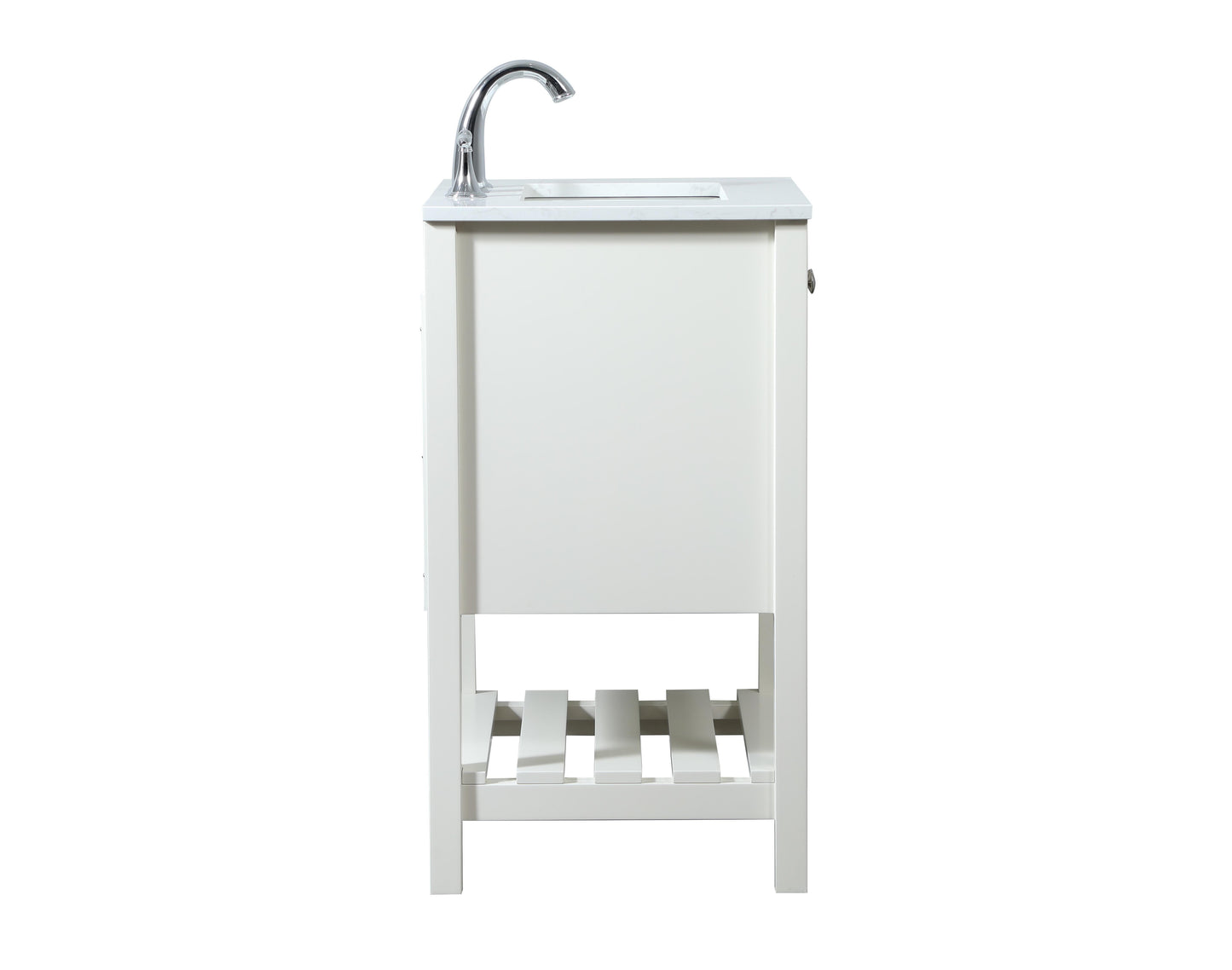 24 inch Single Bathroom Vanity in White - BC1702434WH