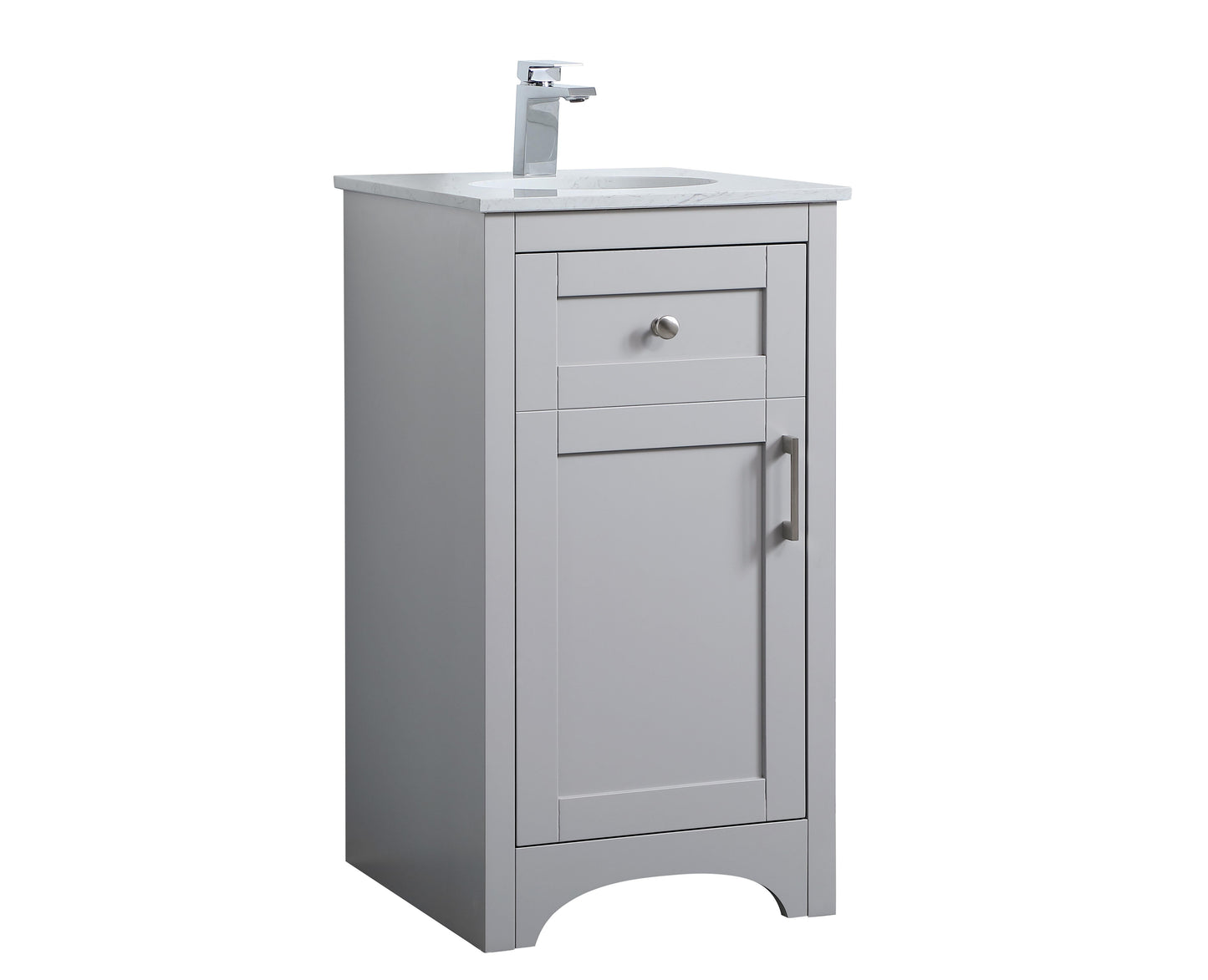 18 inch Single Bathroom Vanity in Grey - BC1801834GR