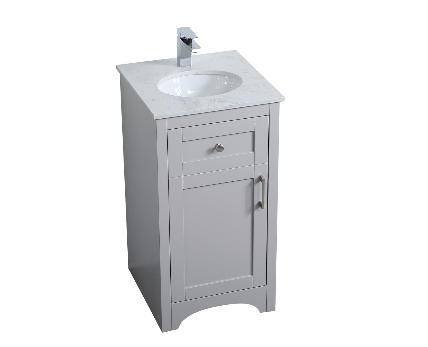 18 inch Single Bathroom Vanity in Grey - BC1801834GR