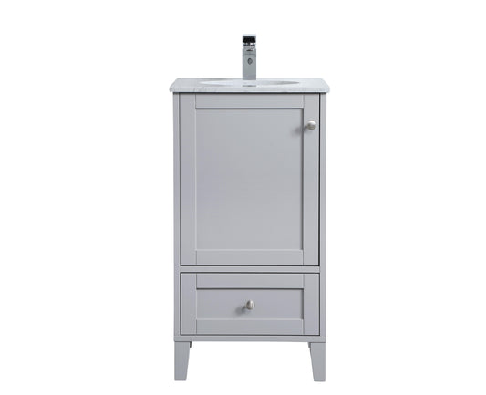 18 inch Single Bathroom Vanity in Grey - BC1901834GR