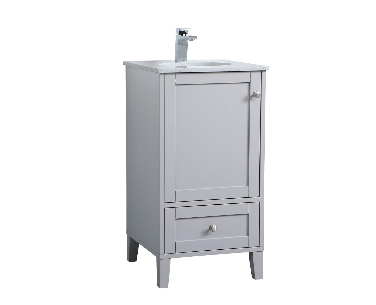 18 inch Single Bathroom Vanity in Grey - BC1901834GR