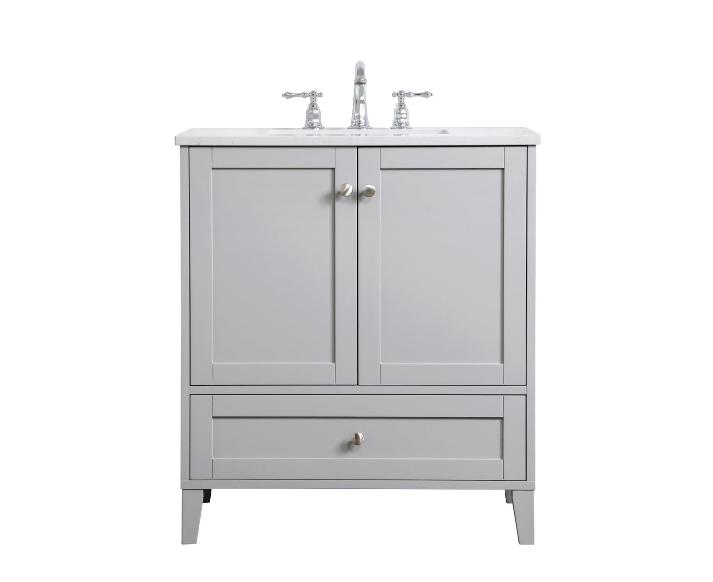 30 inch Single Bathroom Vanity in Grey - BC1903034GR