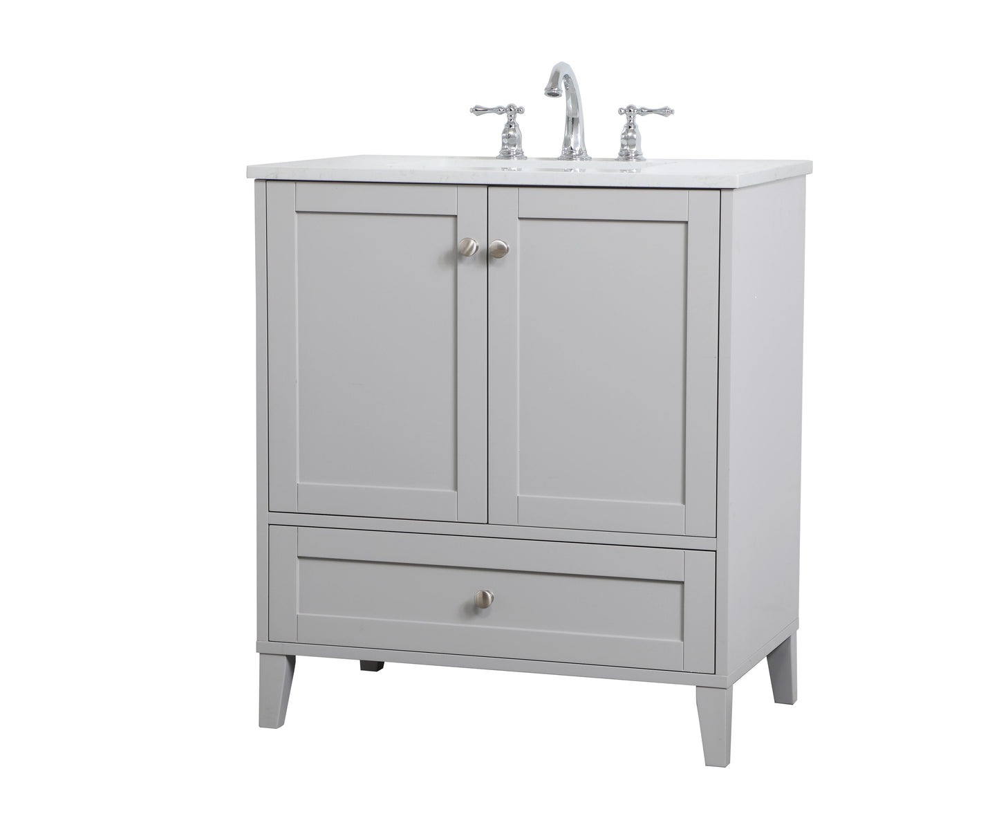 30 inch Single Bathroom Vanity in Grey - BC1903034GR