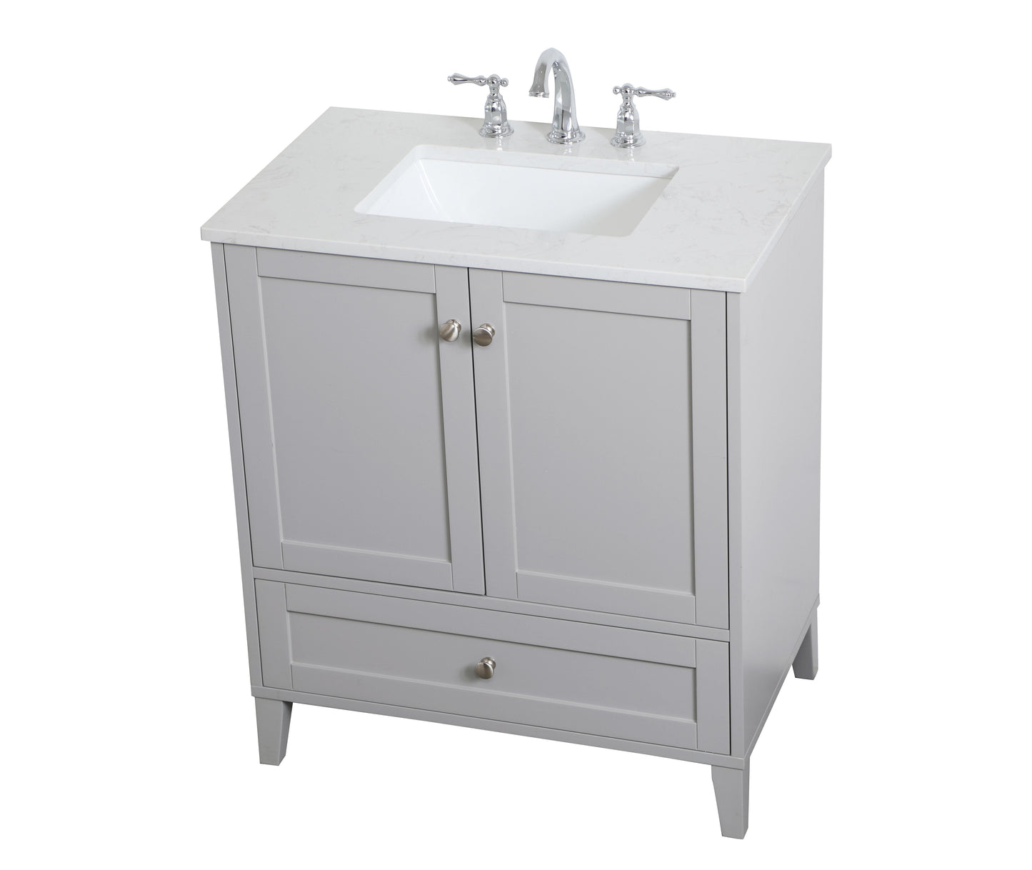 30 inch Single Bathroom Vanity in Grey - BC1903034GR