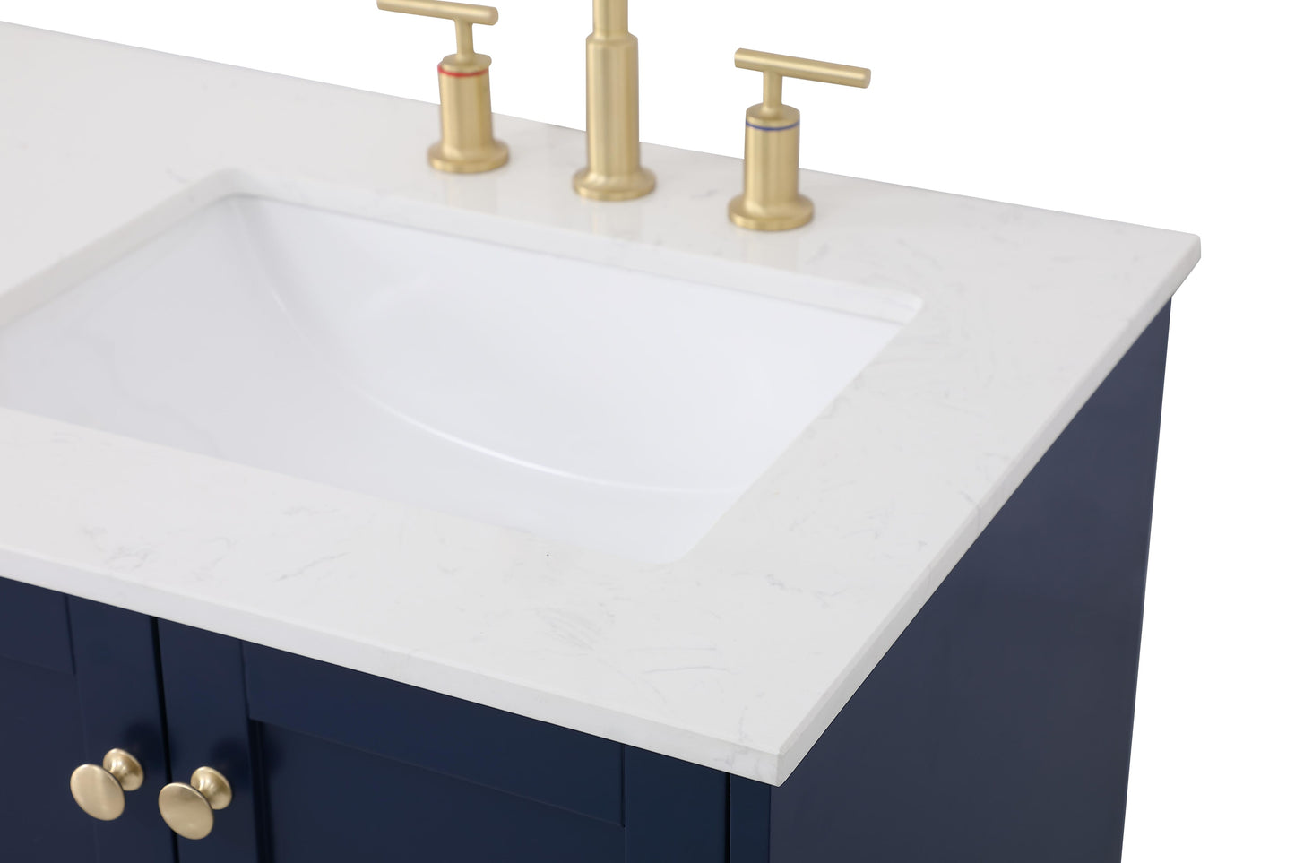 60 inch Double Bathroom Vanity in Blue - BC190D6034BL