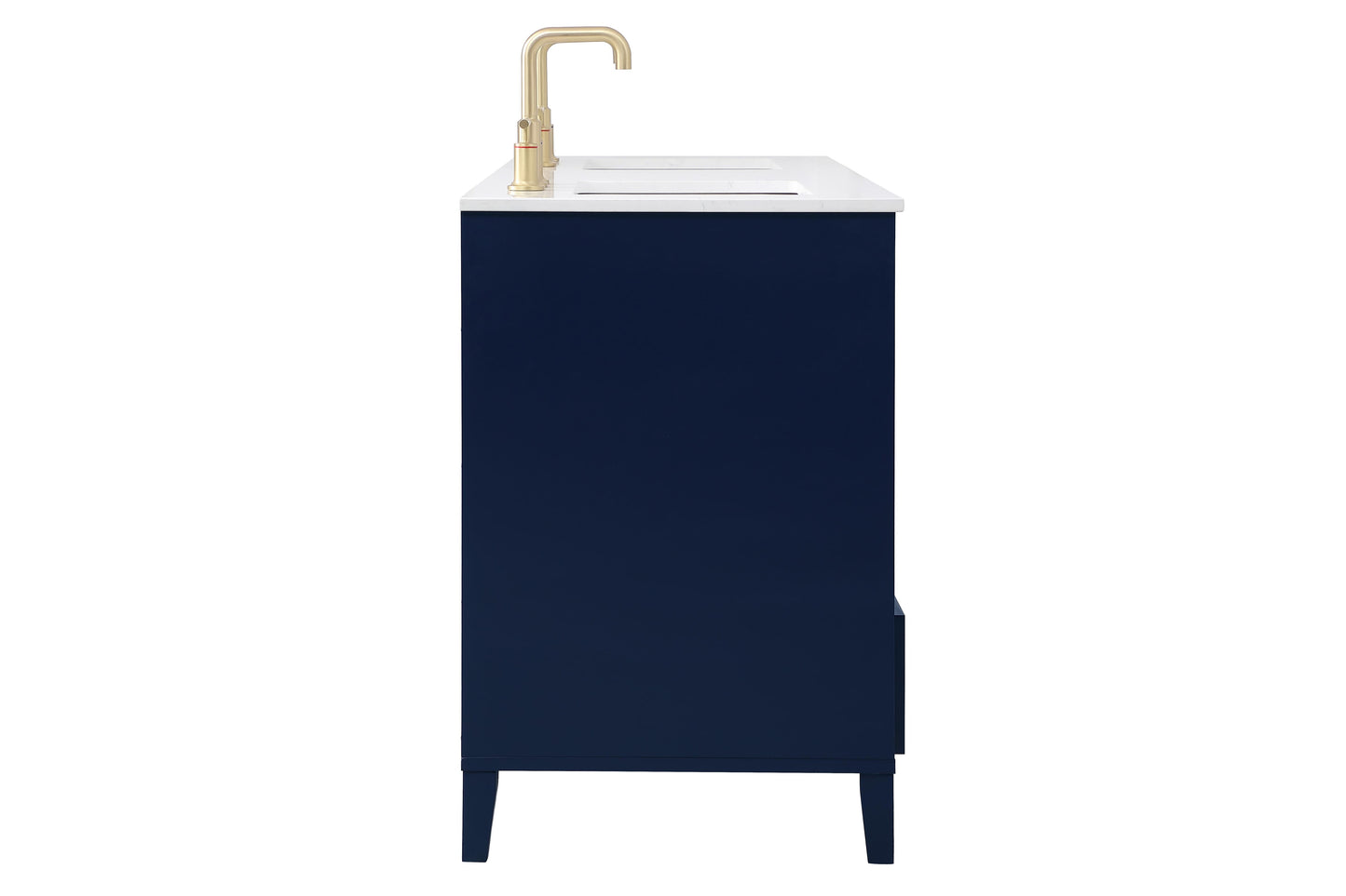 60 inch Double Bathroom Vanity in Blue - BC190D6034BL