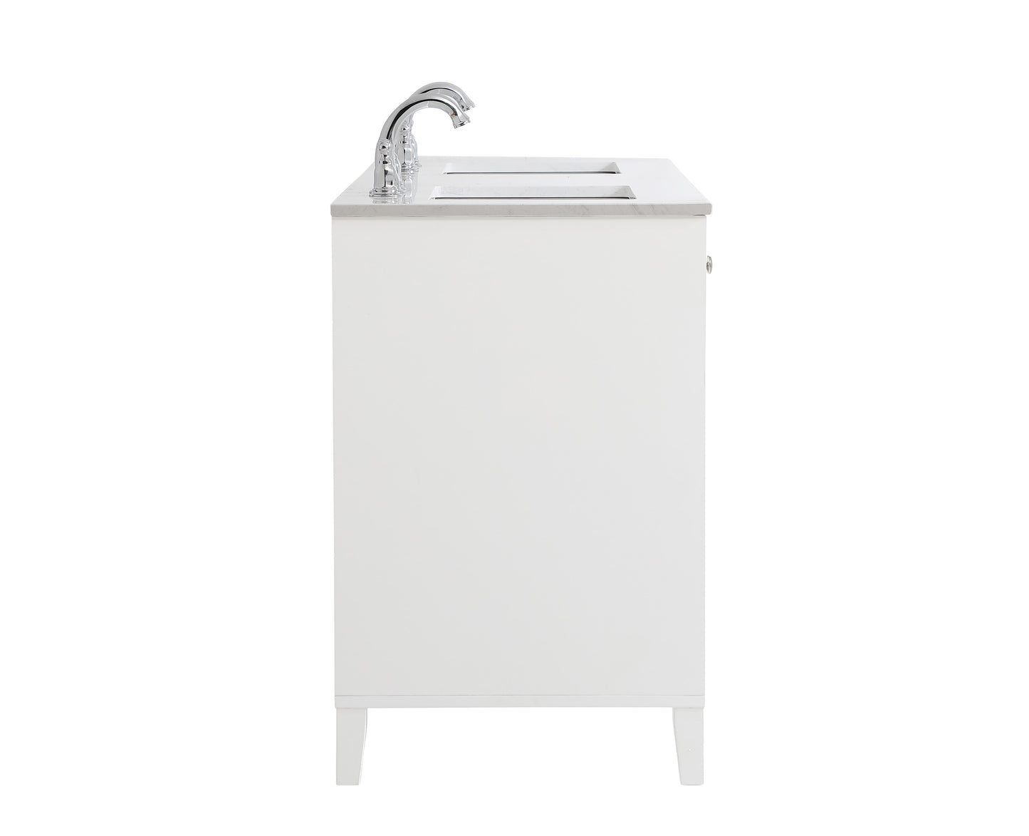 60 inch Double Bathroom Vanity in White - BC190D6034WH