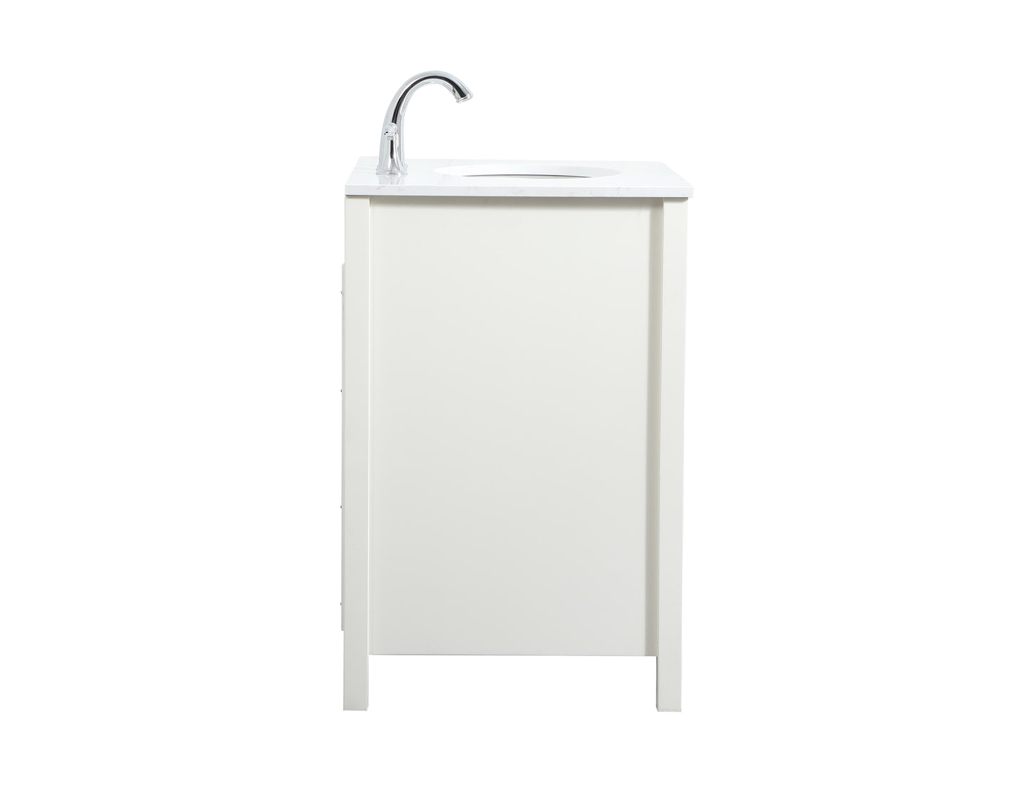 30 inch Single Bathroom Vanity in White - BC2003034WH