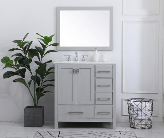 32 inch Single Bathroom Vanity in Gray - BC2003234GR