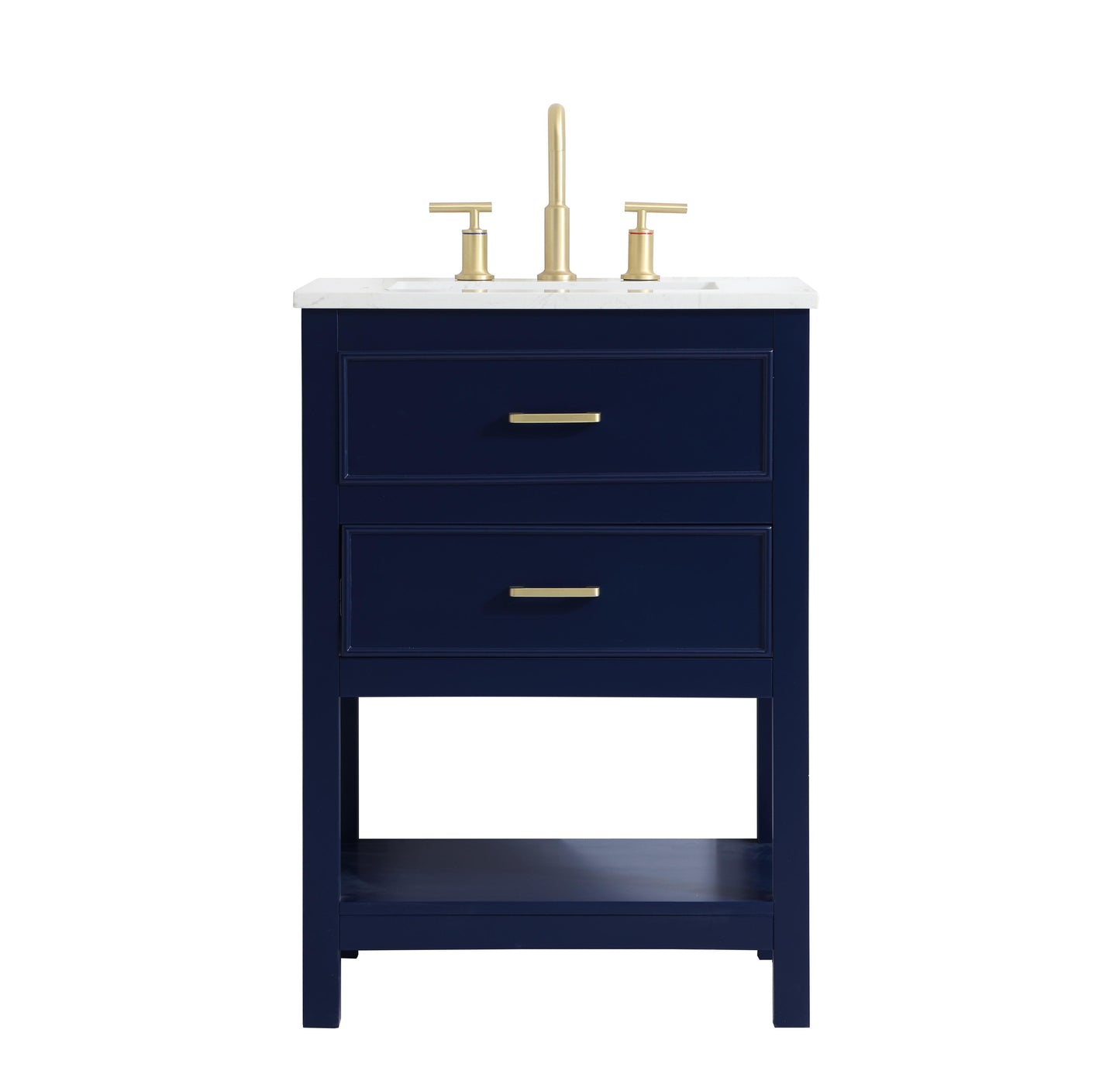 24 inch Single Bathroom Vanity in Blue - BC2102434BL