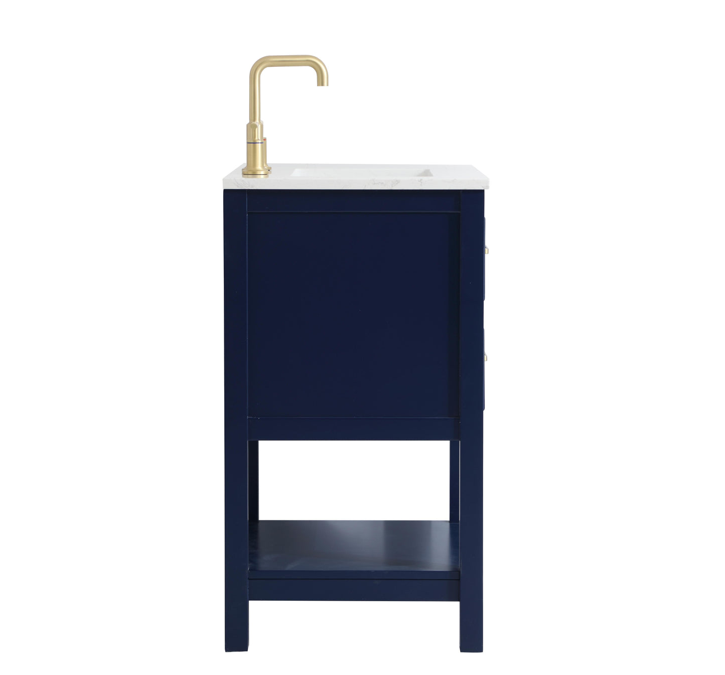 24 inch Single Bathroom Vanity in Blue - BC2102434BL