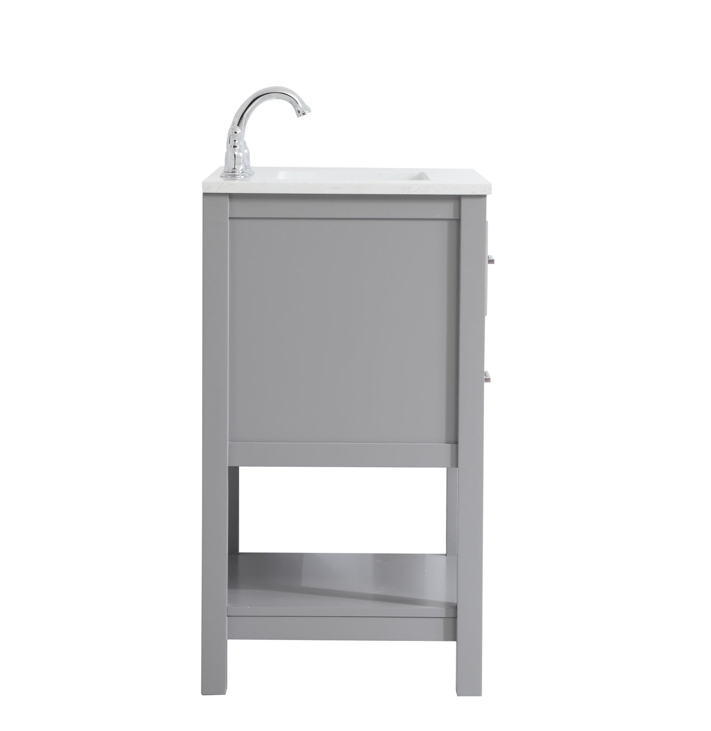 24 inch Single Bathroom Vanity in Grey - BC2102434GR