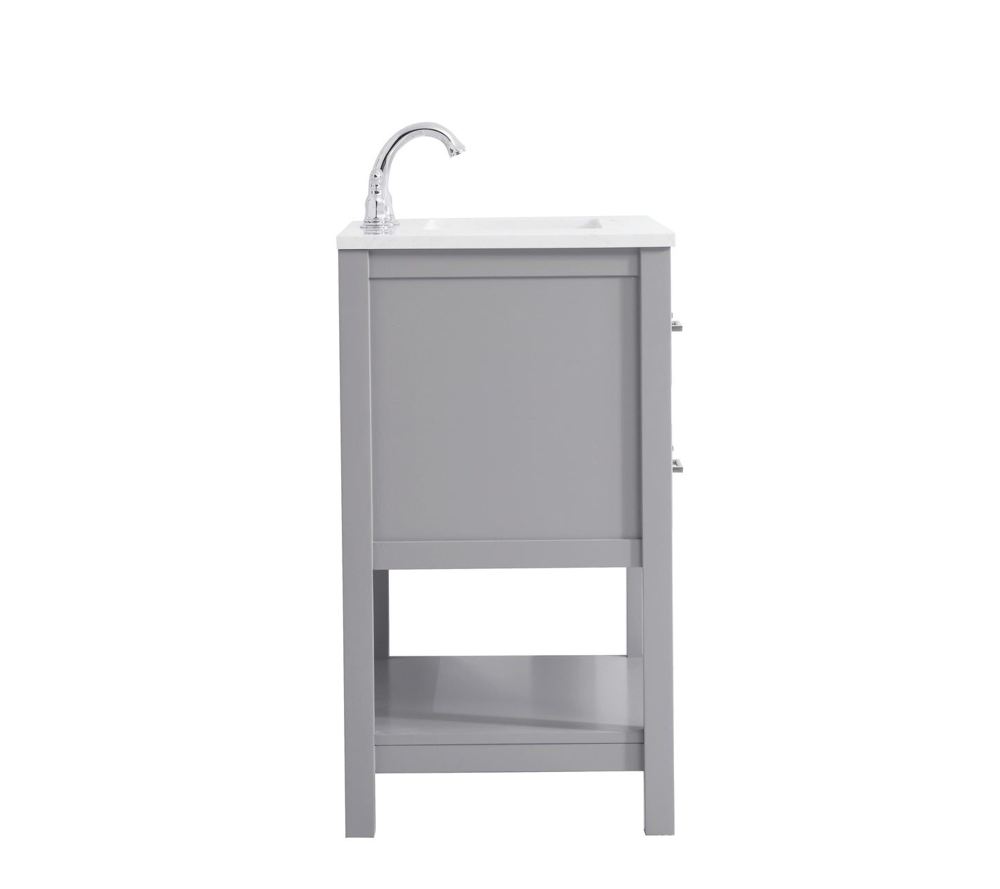 30 inch Single Bathroom Vanity in Grey - BC2103034GR