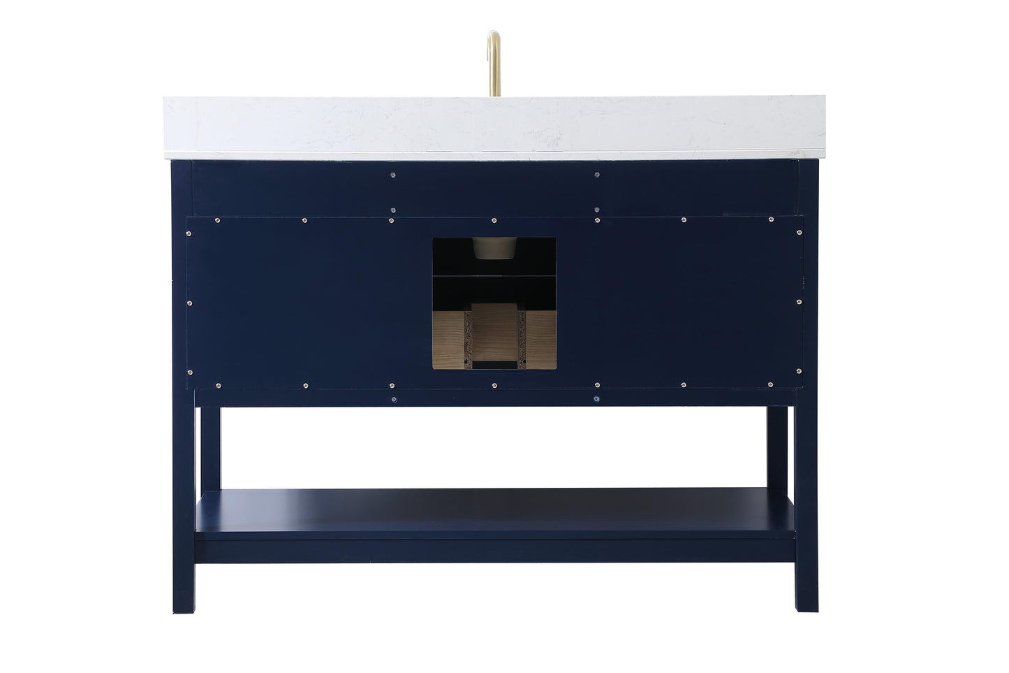 48 inch Single Bathroom Vanity in Blue with backsplash - BC2104834BL-BS