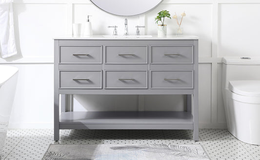 48 inch Single Bathroom Vanity in Gray - BC2104834GR