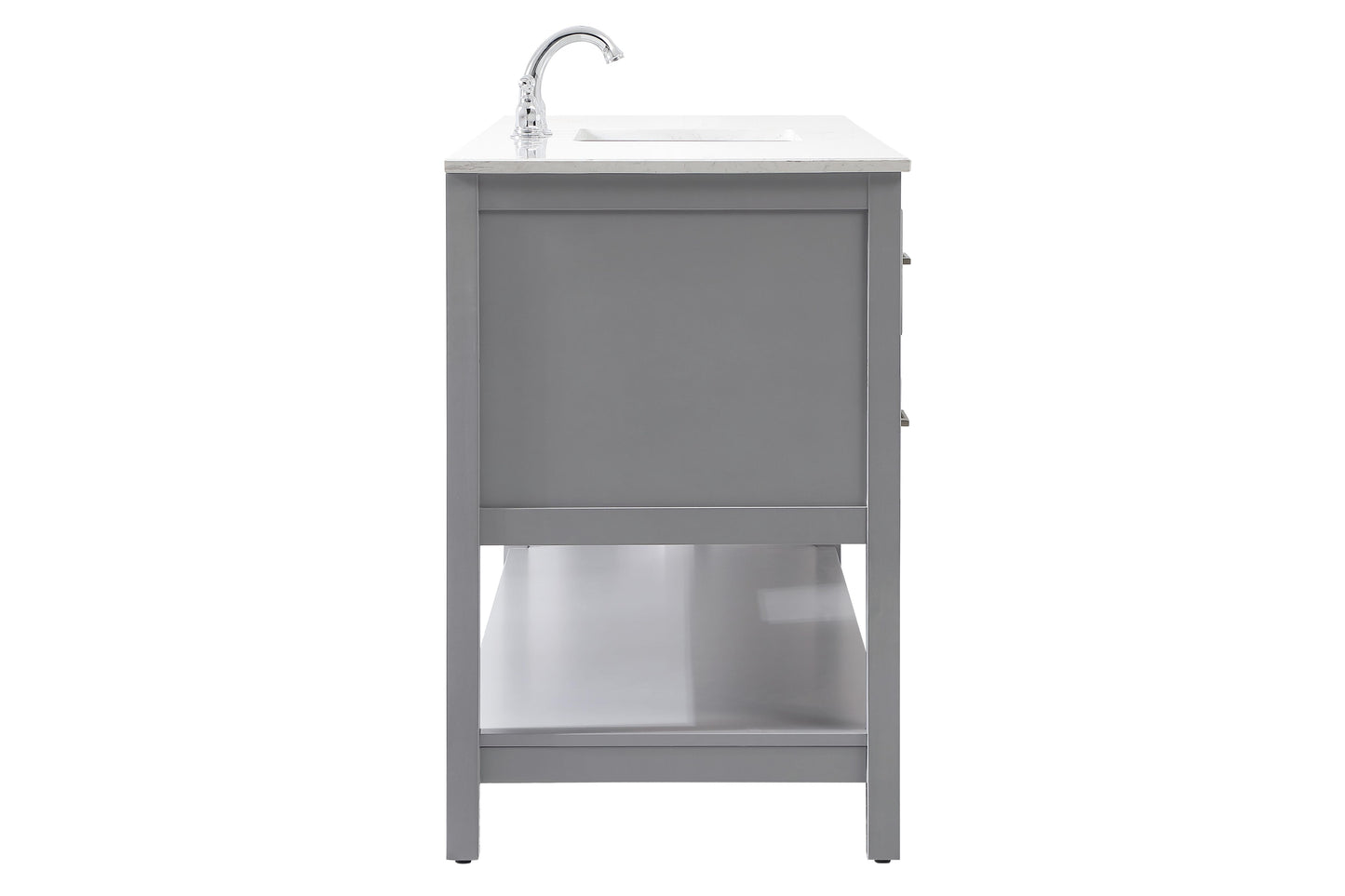 60 inch Single Bathroom Vanity in Gray - BC2106034GR