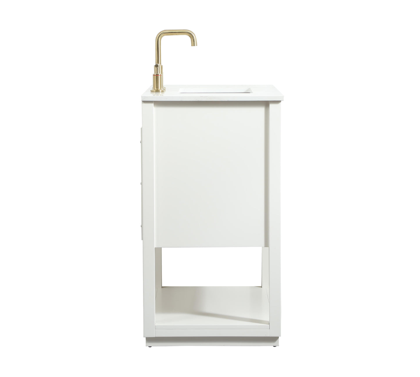 30 inch Single Bathroom Vanity in White - BC2203034WH