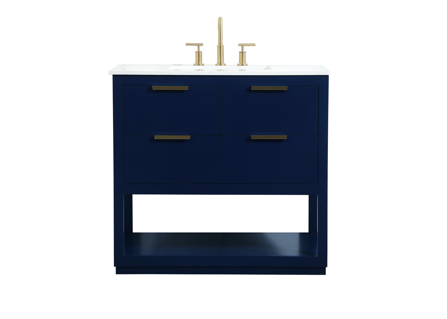 36 inch Single Bathroom Vanity in Blue - BC2203634BL