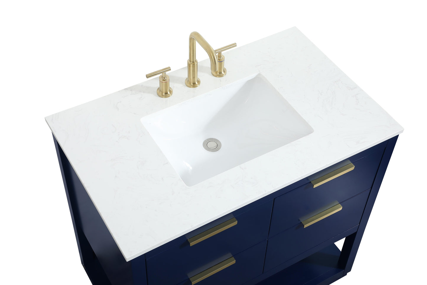 36 inch Single Bathroom Vanity in Blue - BC2203634BL