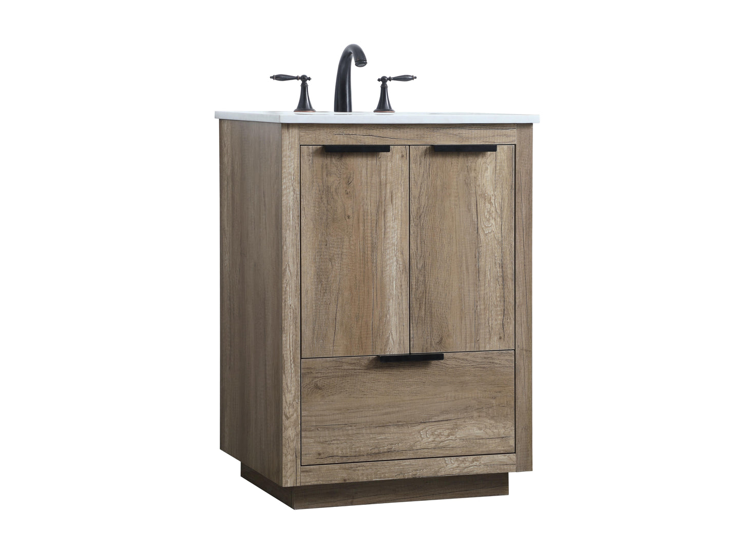 24 Inch Single Bathroom Vanity in Natural Oak - BC2302434NT